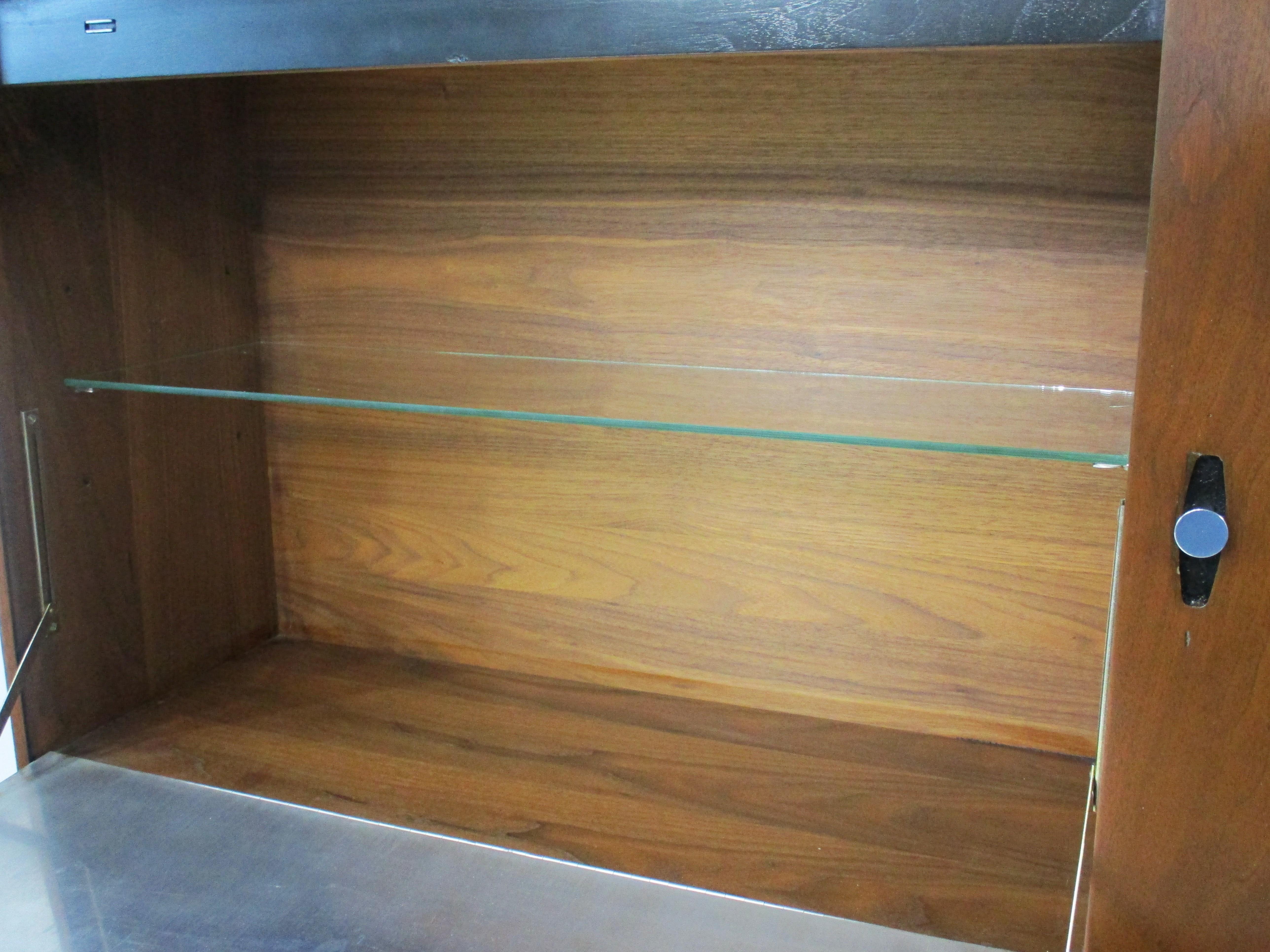 Rare Paul McCobb 2pc. Bar Cabinet by H. Saks & Sons Connoisseur Collection For Sale 2