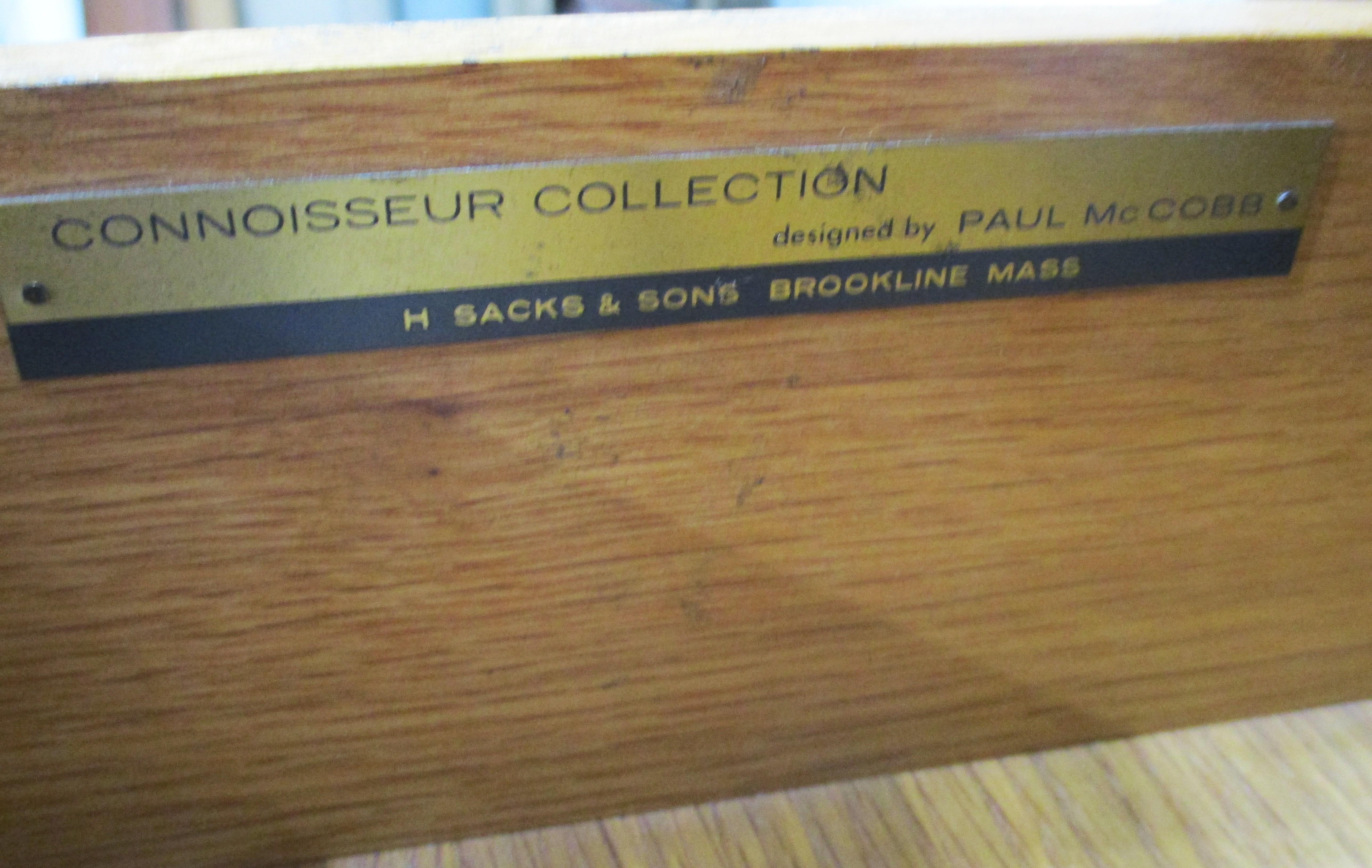 Rare Paul McCobb 2pc. Bar Cabinet by H. Saks & Sons Connoisseur Collection For Sale 11