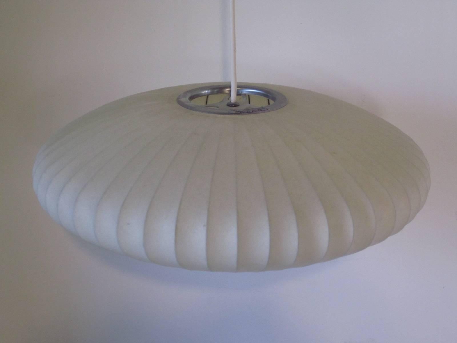 Mid-Century Modern George Nelson Hanging Bubble Light with Original Box