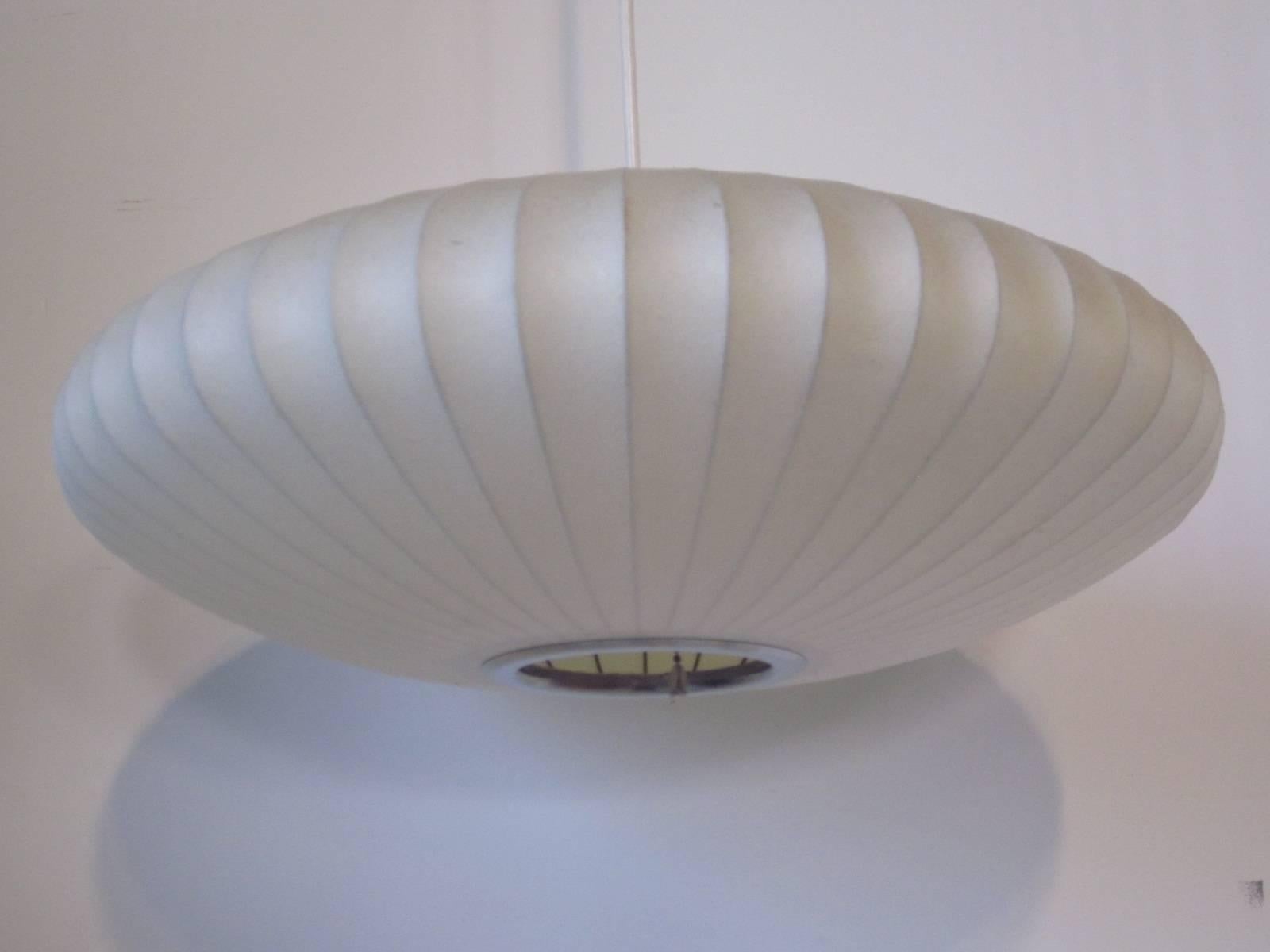 American George Nelson Hanging Bubble Light with Original Box