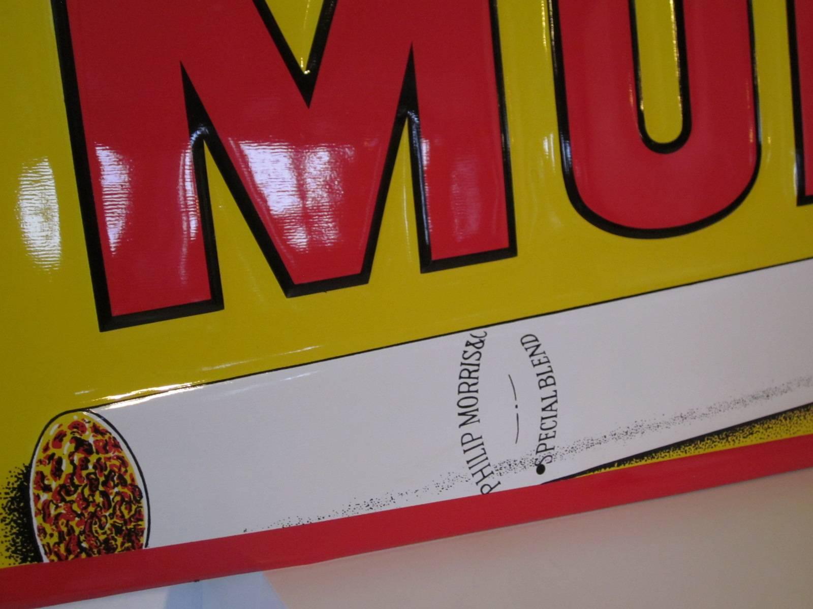 call for philip morris metal sign