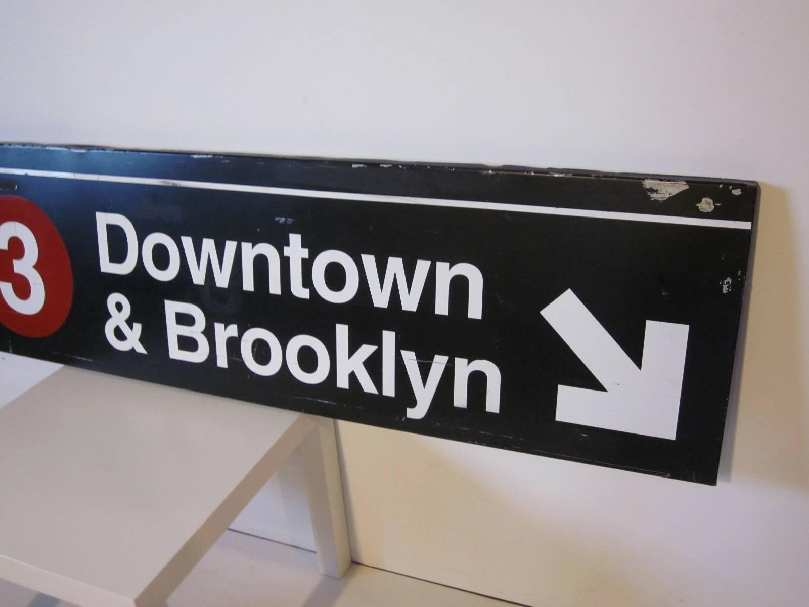 Modern New York Subway Sign