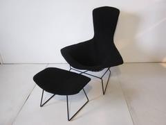 Harry Bertoia Bird Chair and Ottoman for Knoll