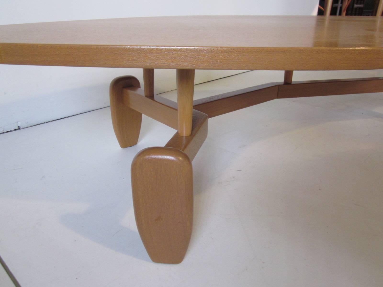 Mid-Century Modern John Keal Coffee Table for Brown Saltman