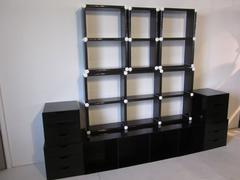 1960s Plastic Wall Unit Bookcase in the Style of Joe Colombo