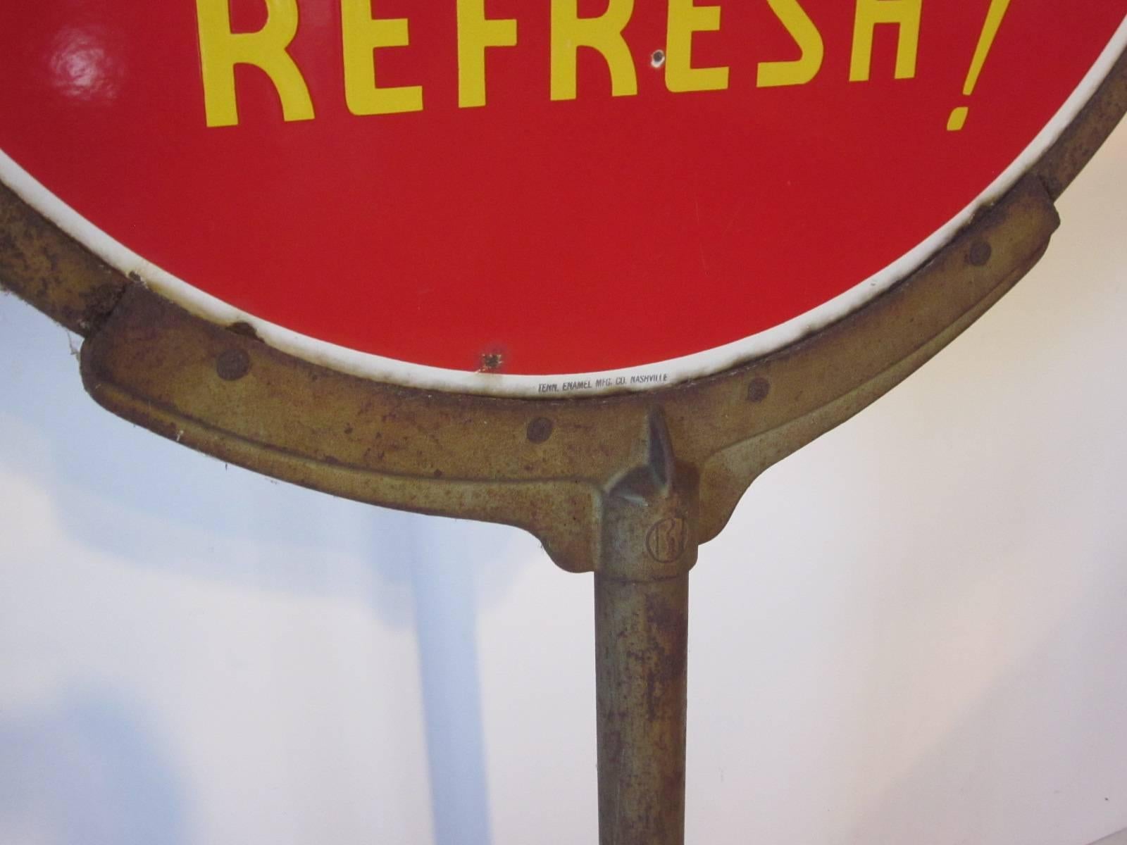 coke lollipop sign