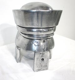 Polished Aluminum Vintage Hat Form Sculpture in the style of Empire (A)
