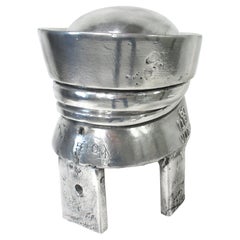Polished Aluminum Vintage Hat Form Sculpture in the style of Empire (A)