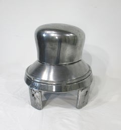 Polished Aluminum Vintage Hat Form Sculpture in the style of Empire (C)