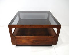 Mesa de centro de nogal de mediados de siglo, diseñada por Josef Otmar al estilo «Danish Modern» (A)