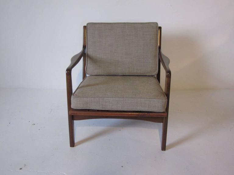 Folke Ohlsson Danish Lounge Chair at 1stDibs