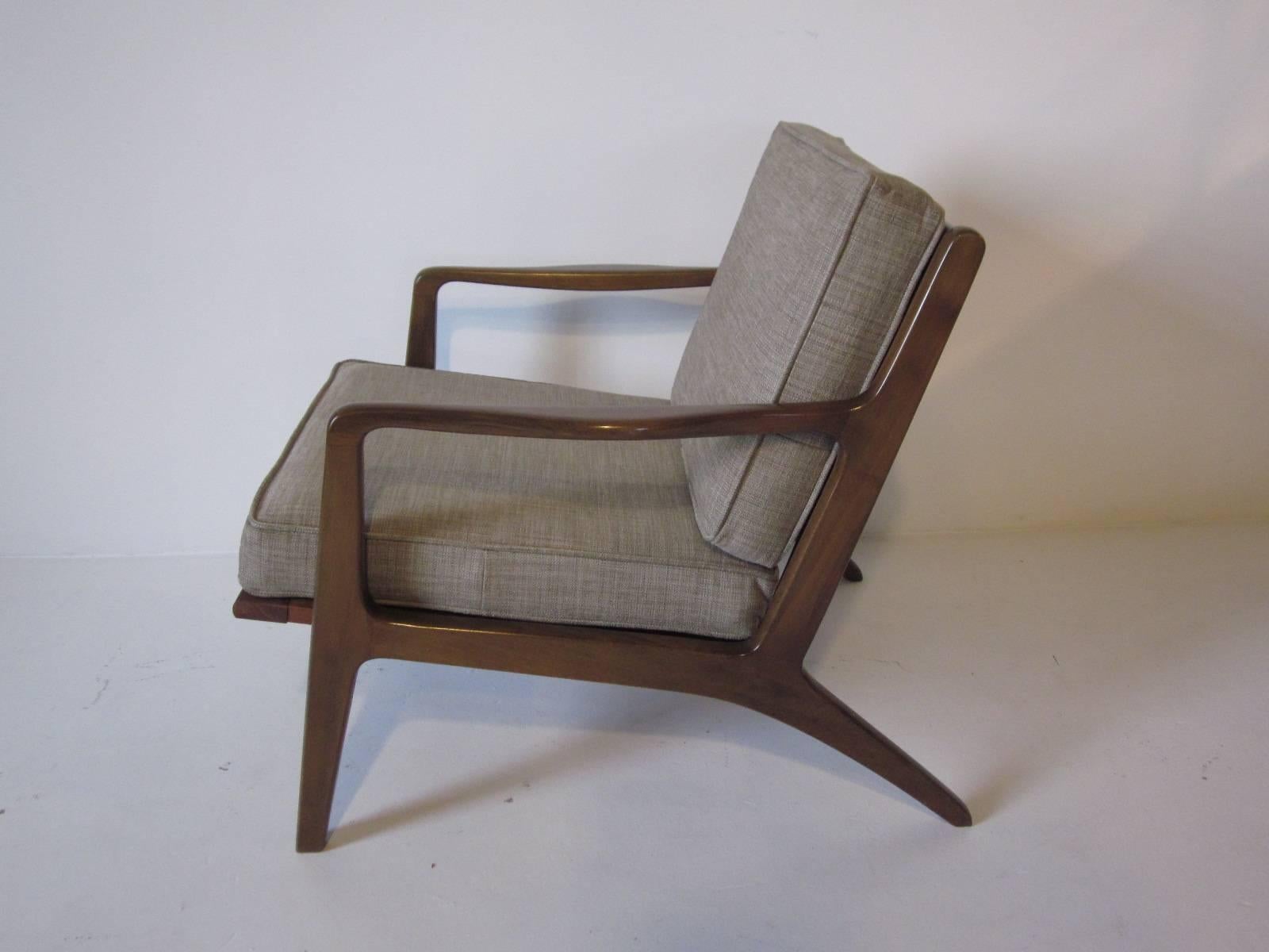 Mid-Century Modern Folke Ohlsson Danish Lounge Chair