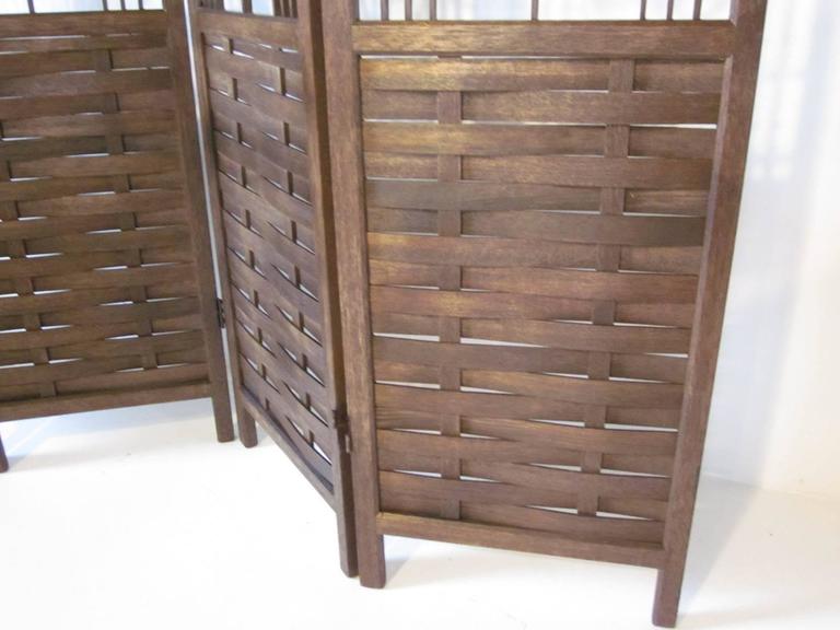 Teak Wood Room Divider For Sale at 1stdibs