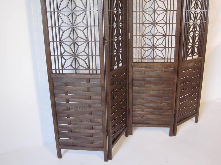 Teak Wood Room Divider For Sale at 1stdibs