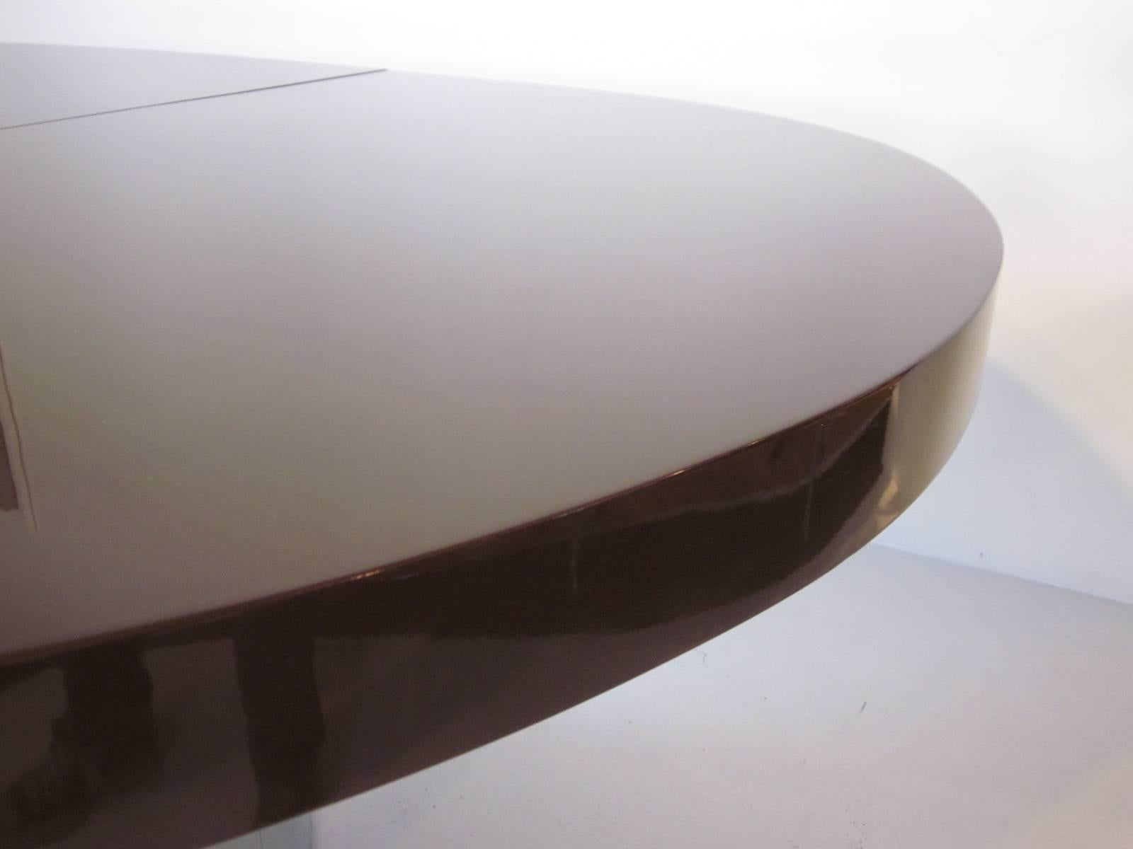 Modern Paul Evans Directional Elliptical Dining or Conference Table