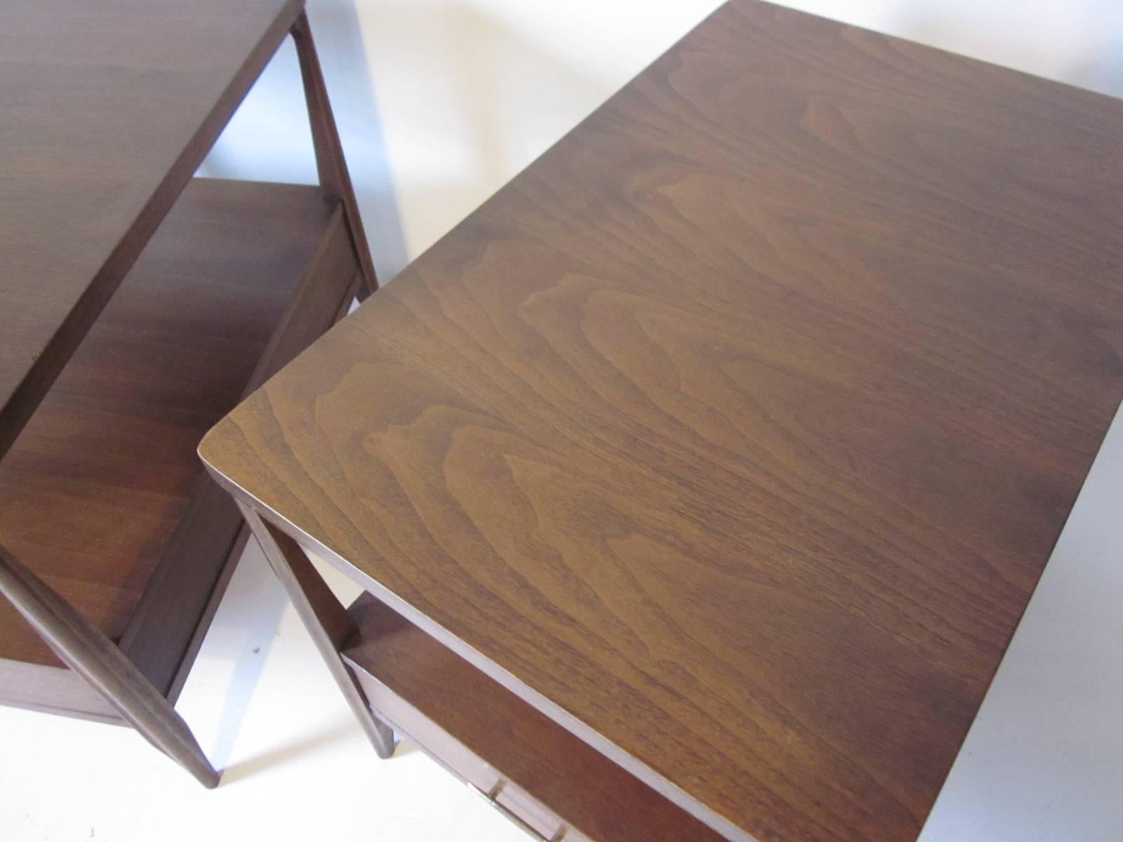 Mid-Century Modern Mid Century Mahogany Nightstands or End Tables