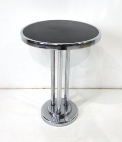 Wolfgang Hoffman Art Deco Streamline Cigarette Side Table for Howell