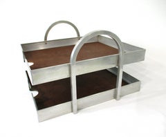 Art Deco Streamline Aluminum Letter / Paper Tray by Bushman Moore Inc.