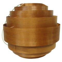 Ellysett Teak Veneer Pendent Light by Hans Agne Jakobsson Sweden