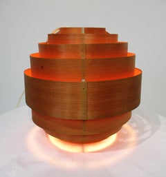 Ellysett Teak Veneer Pendent Light by Hans Agne Jakobsson Sweden