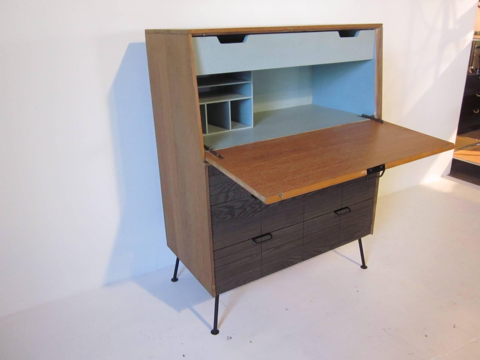American Raymond Loewy Desk and Chest for Mengel