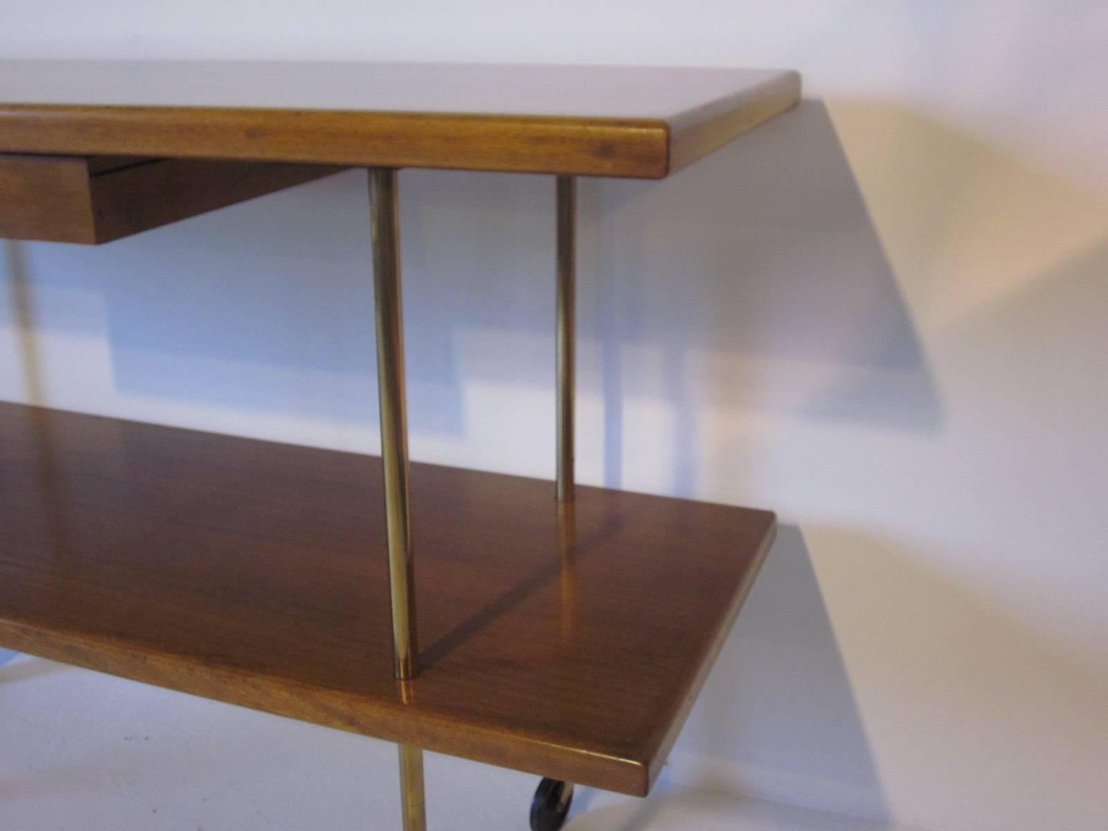 20th Century Harvey Probber Serving or Bar Cart