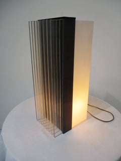 Space Age Italian Joe Colombo Styled Lucite Table Lamp