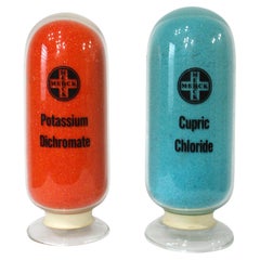 Inverted Medical Pharmaceutical Display Bottles by Merck