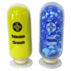 Inverted Medical Pharmaceutical Display Bottles by Merck