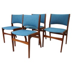 Erik Buch Teak Dining Chairs Model 89 by OD Mobler Denmark