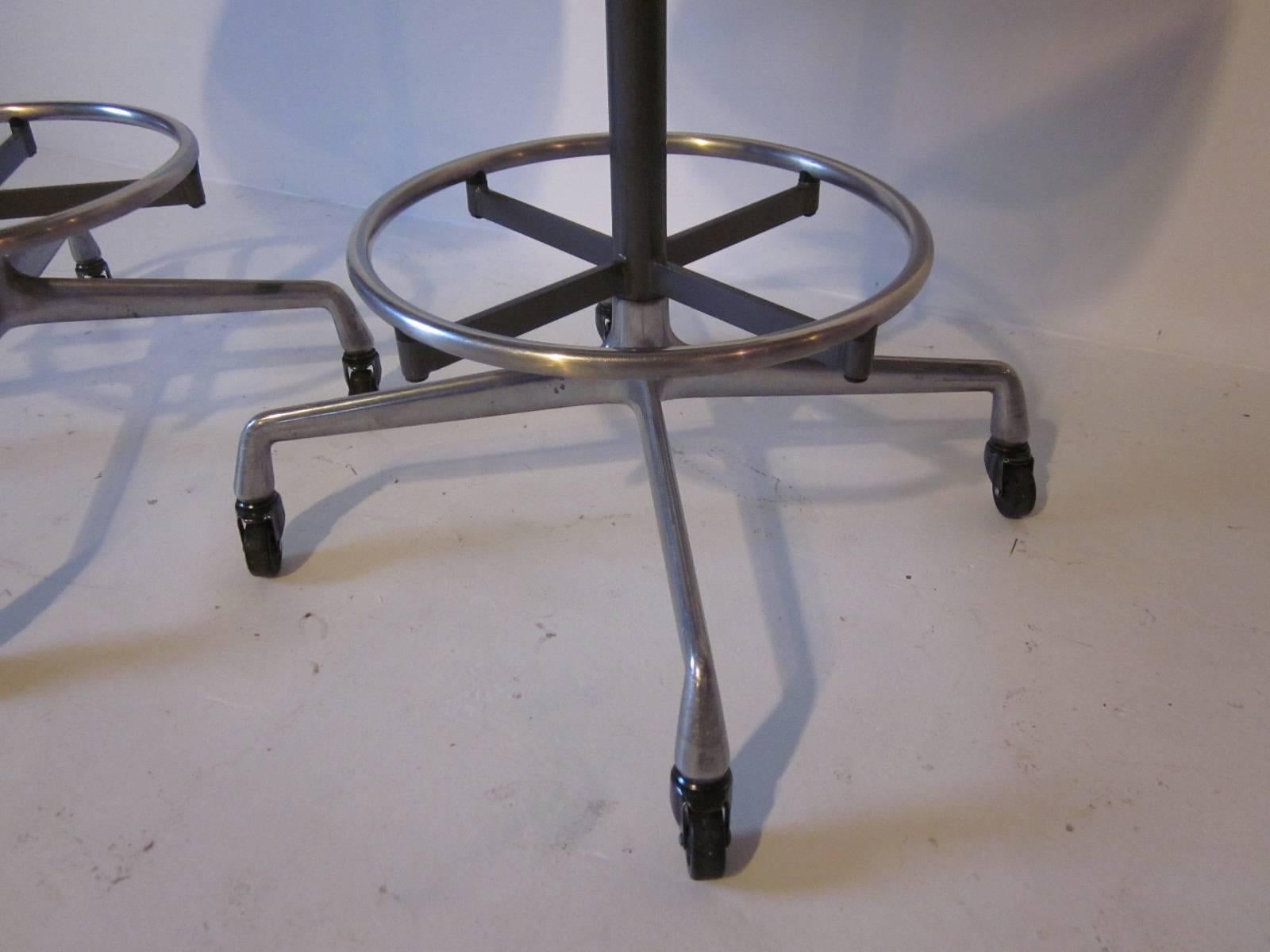 20th Century Eames Industrial Architectural Stools