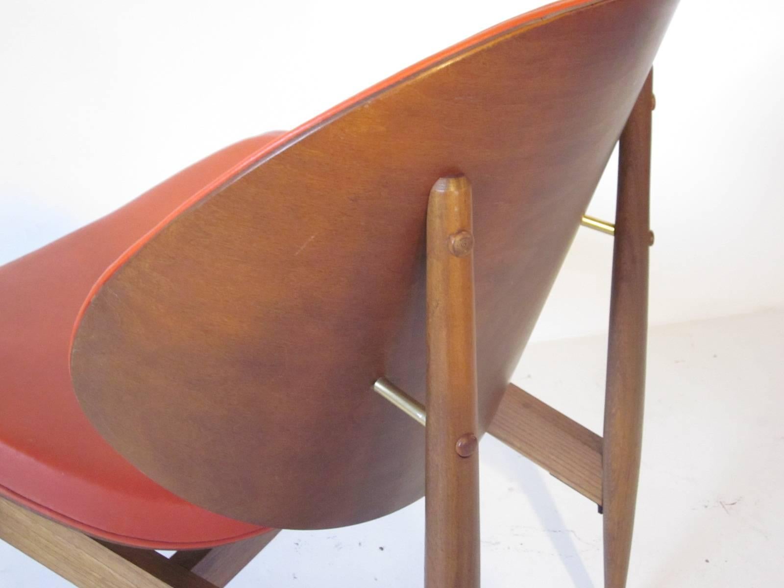 20th Century Ib Kofod Larsen Styled Danish Lounge Chair 