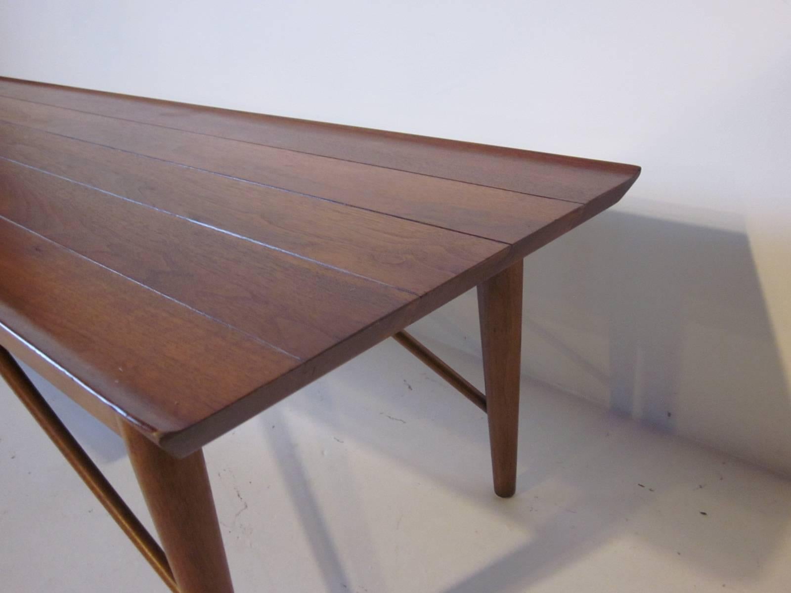 American Heritage Henredon Walnut Coffee Table