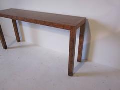 Widdicomb Burl Wood Console Table