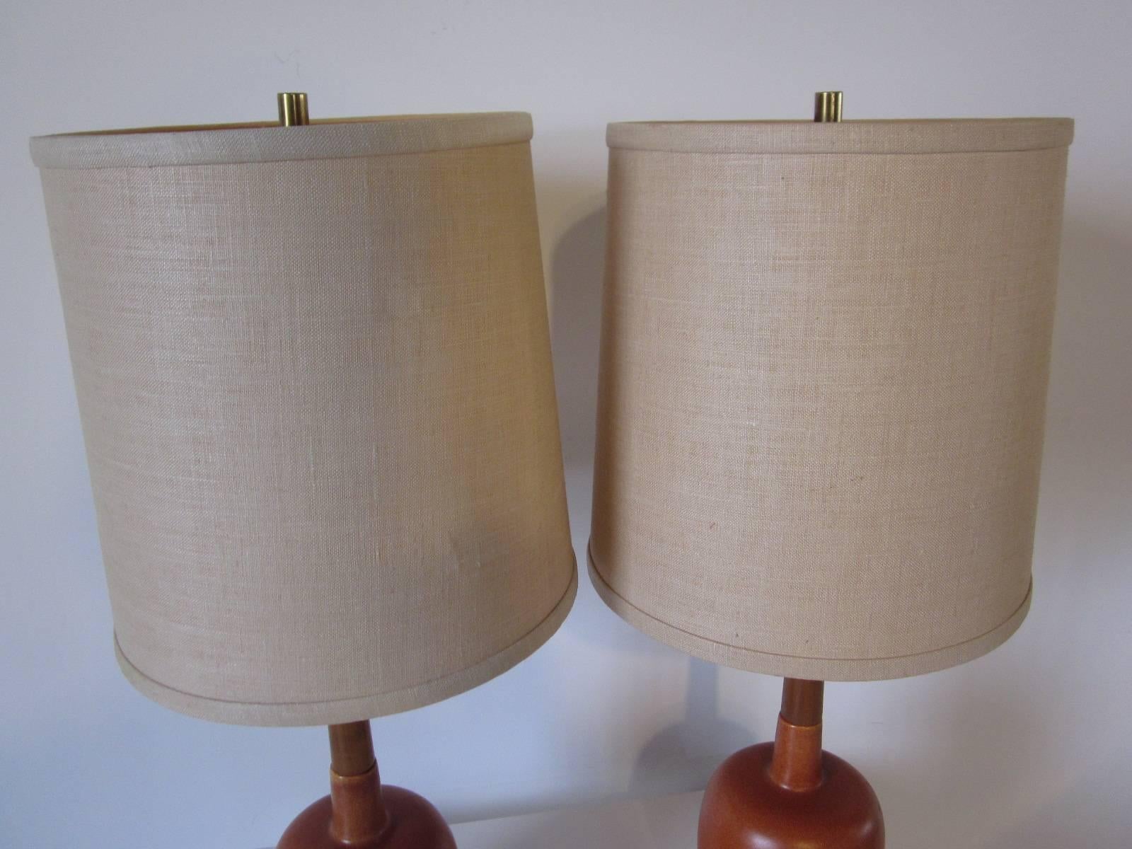 Arne Bang Styled Danish Pottery Table Lamps  1