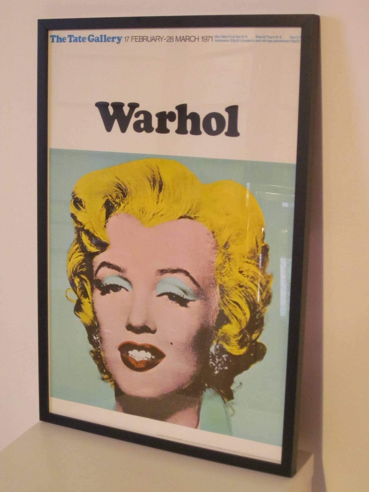 Modern Marilyn Monroe poster after Andy Warhol from the Tate Gallery