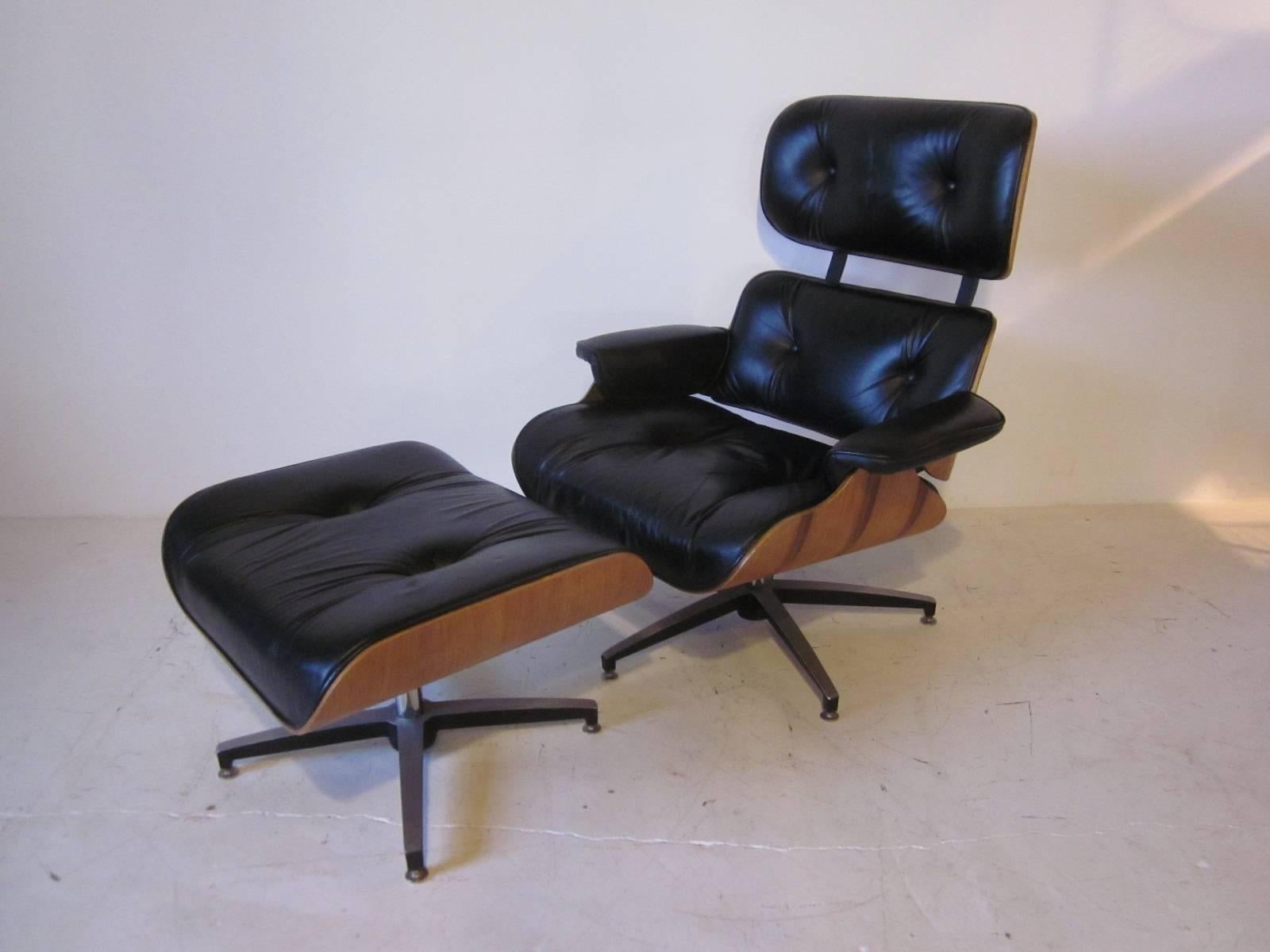 Eames Styled Lounge Chair and Ottoman 3