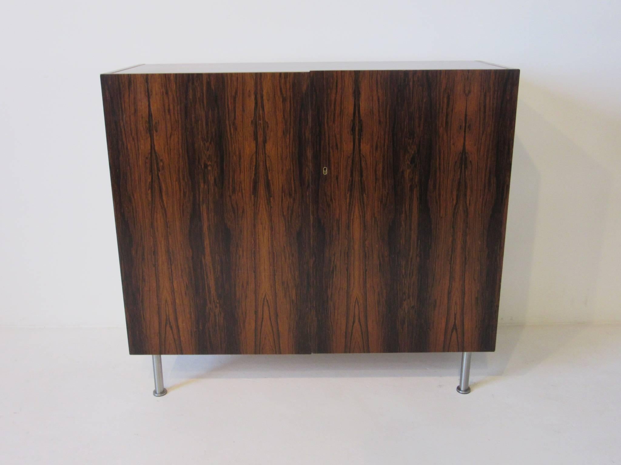 Arne Vodder Styled Danish Rosewood Secretary Desk  5