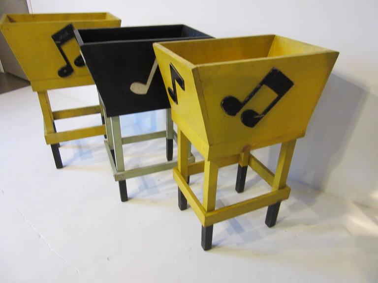 Folk Art Record Store Browsing Racks at 1stDibs