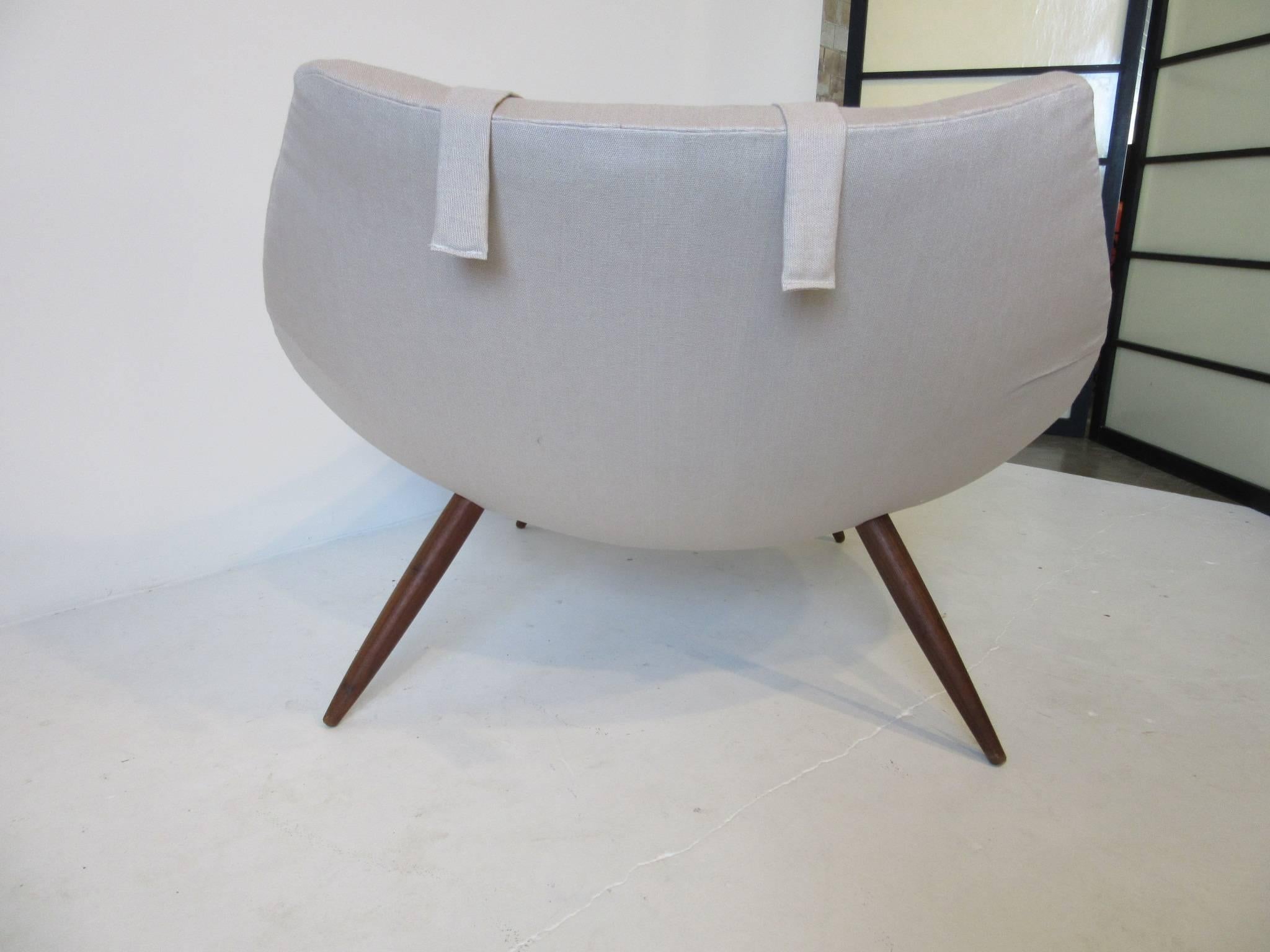 Mid-Century Modern Rare Sculptural Adrian Pearsall Chaise Lounge Chair