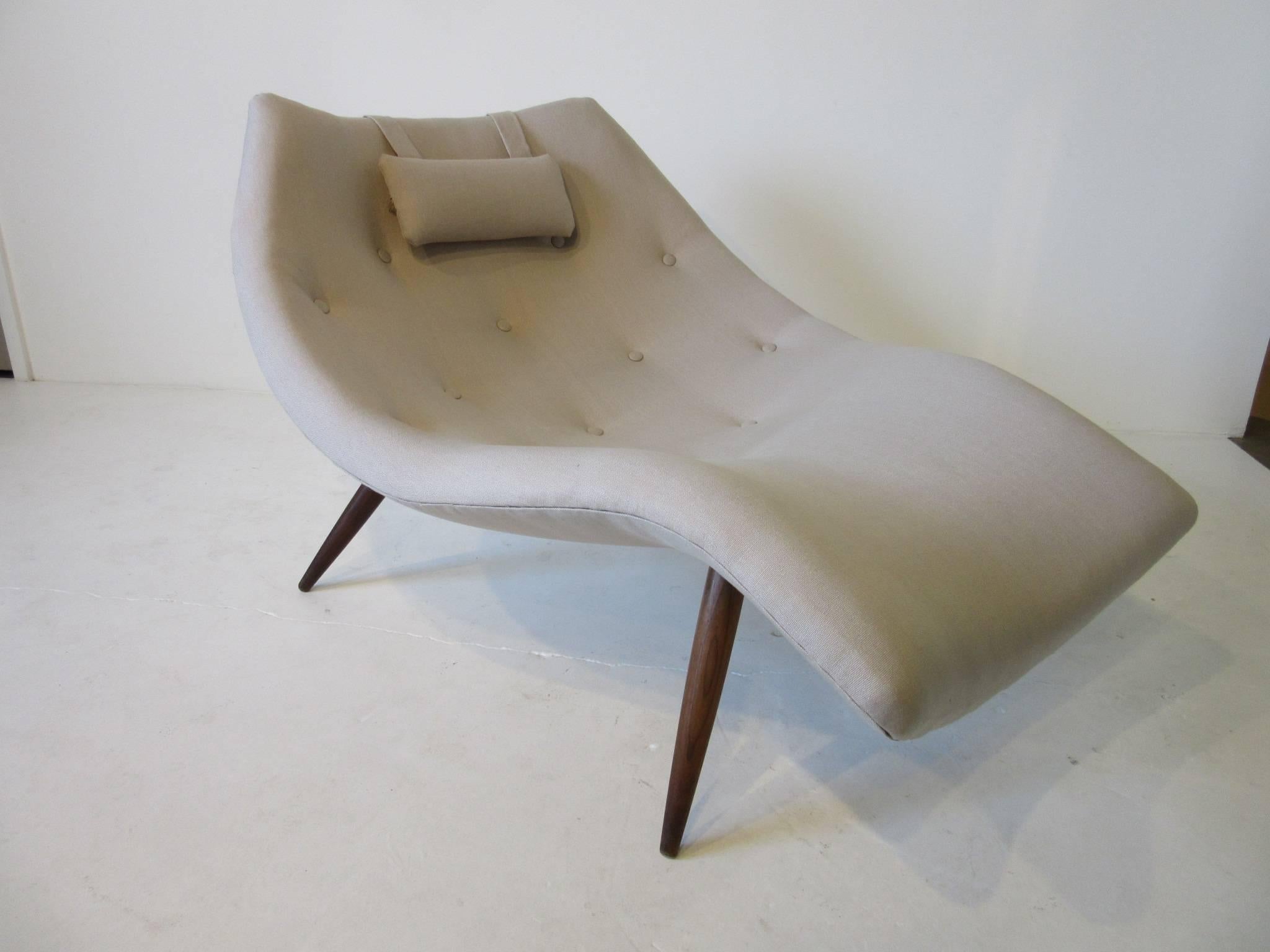 American Rare Sculptural Adrian Pearsall Chaise Lounge Chair