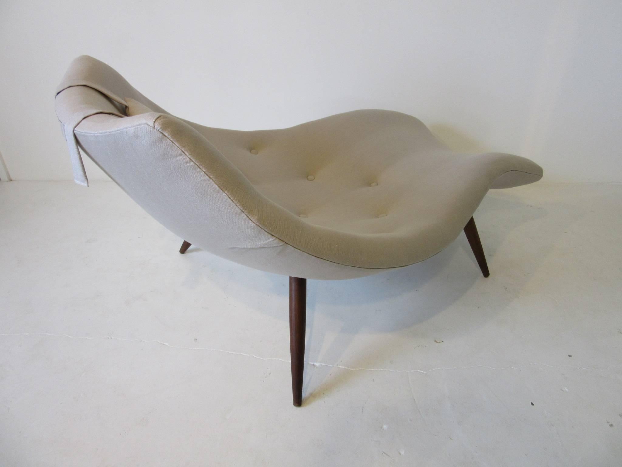 Rare Sculptural Adrian Pearsall Chaise Lounge Chair In Good Condition In Cincinnati, OH