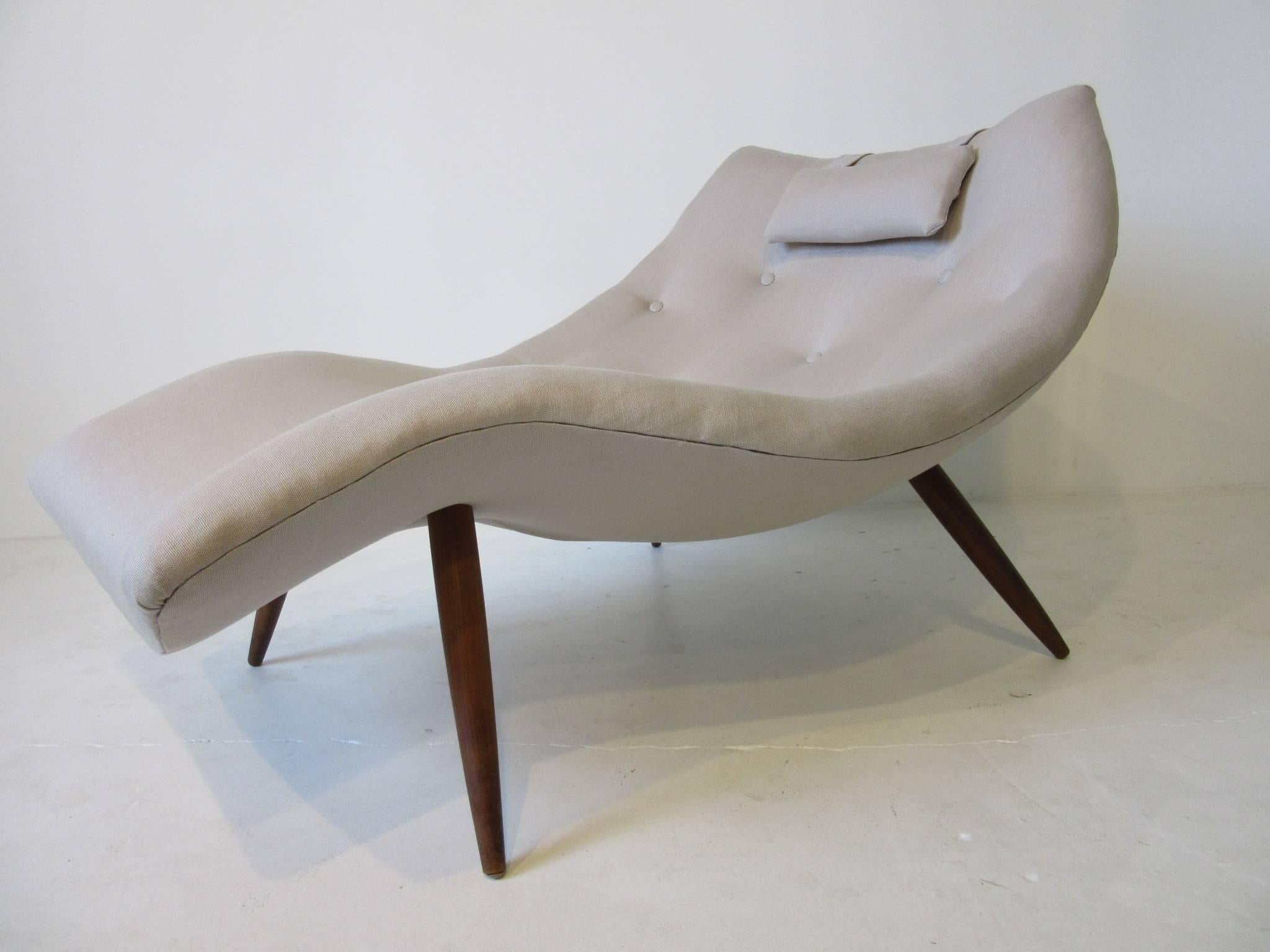 20th Century Rare Sculptural Adrian Pearsall Chaise Lounge Chair