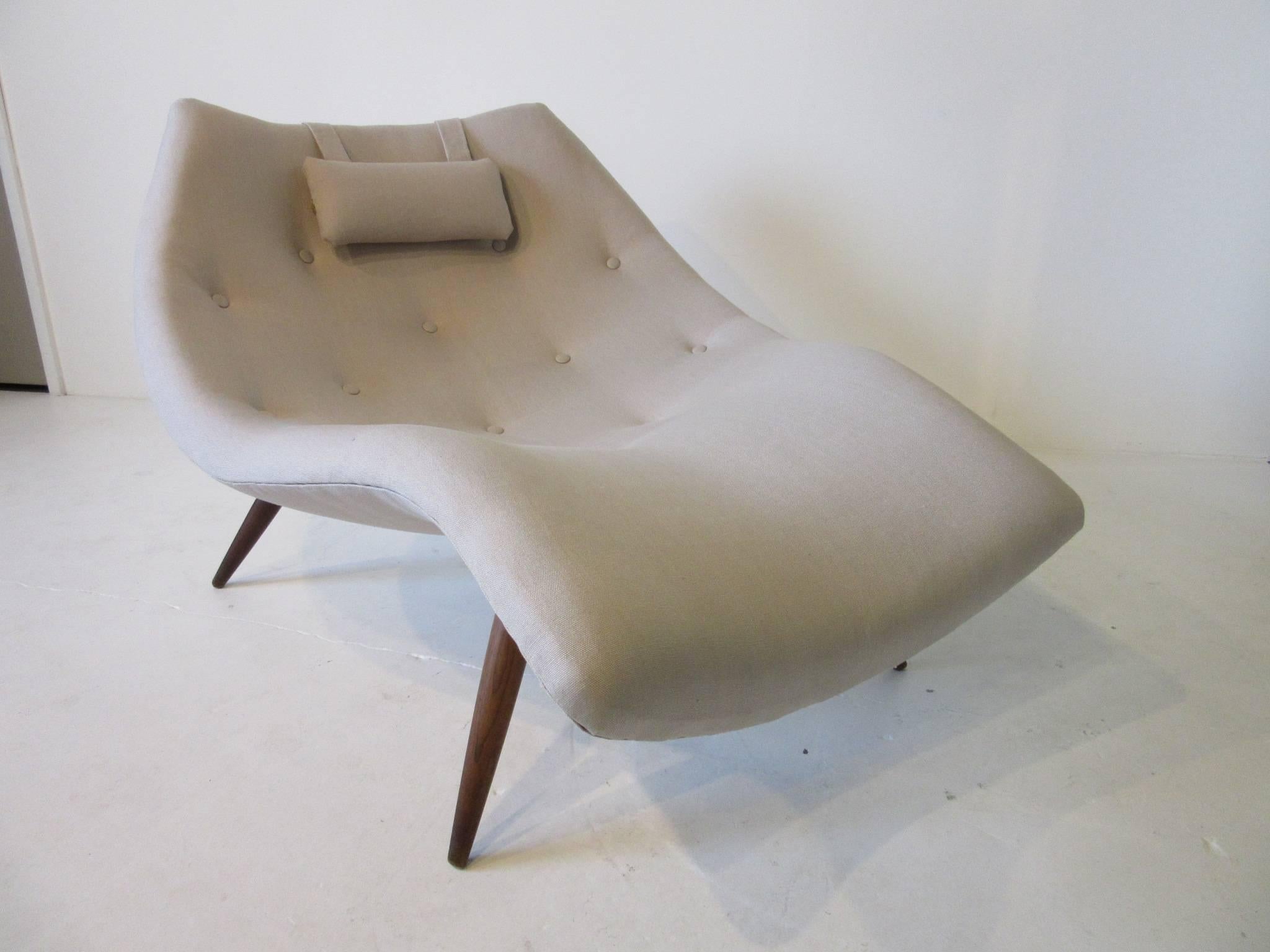 Rare Sculptural Adrian Pearsall Chaise Lounge Chair 1