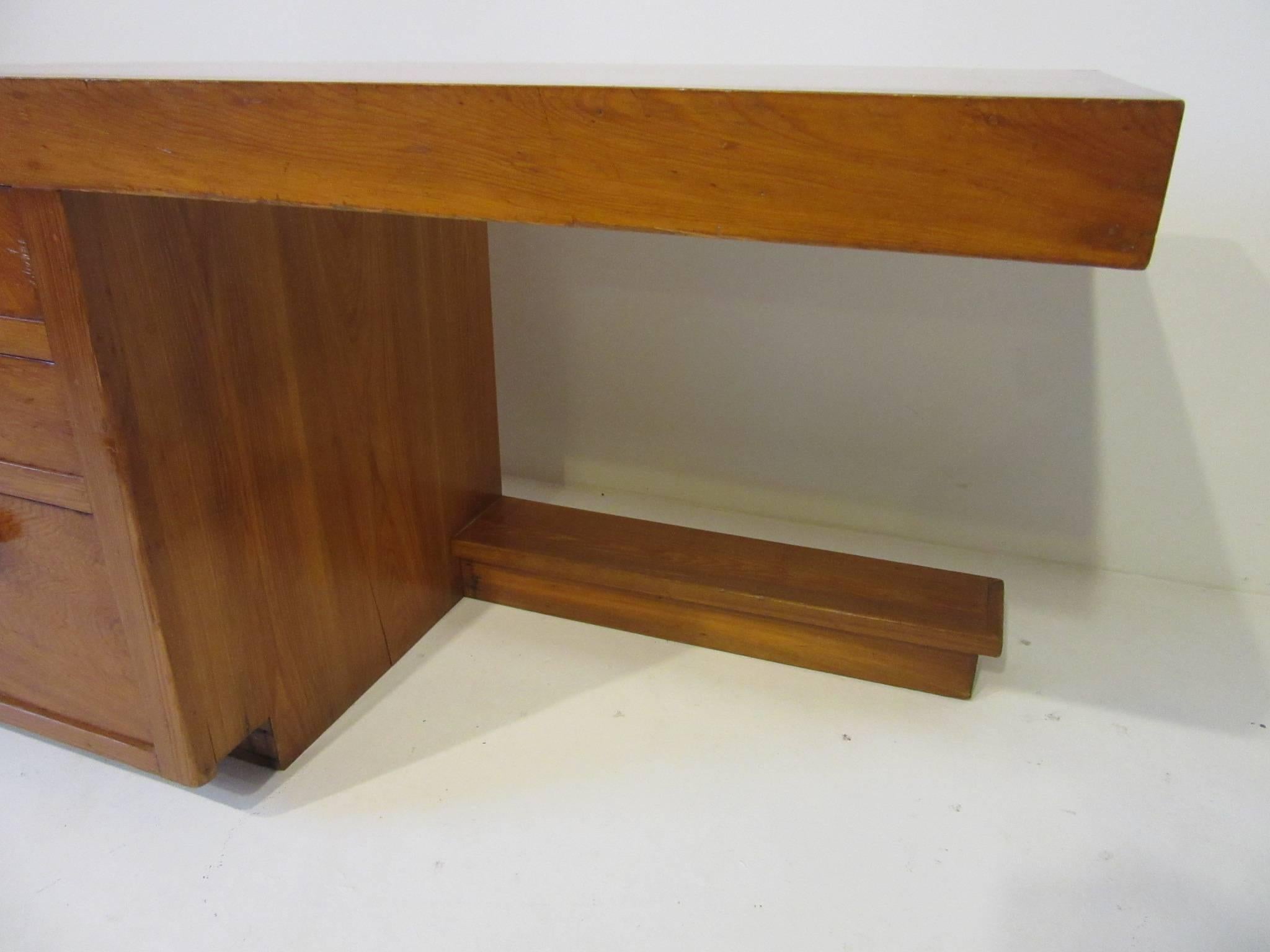 Mid-Century Modern Important Frank Lloyd Wright Usonian Desk from the Levin House