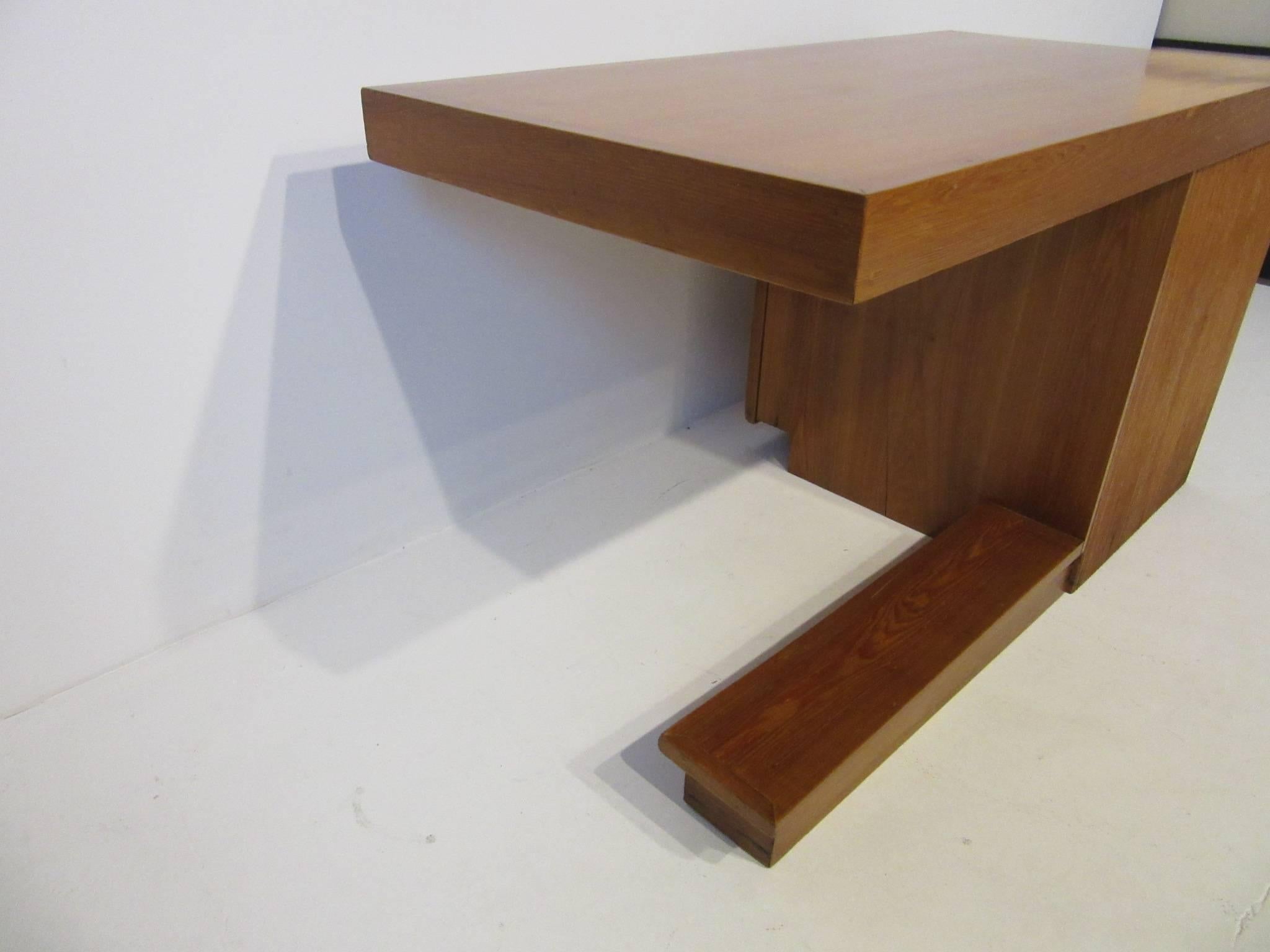20th Century Important Frank Lloyd Wright Usonian Desk from the Levin House