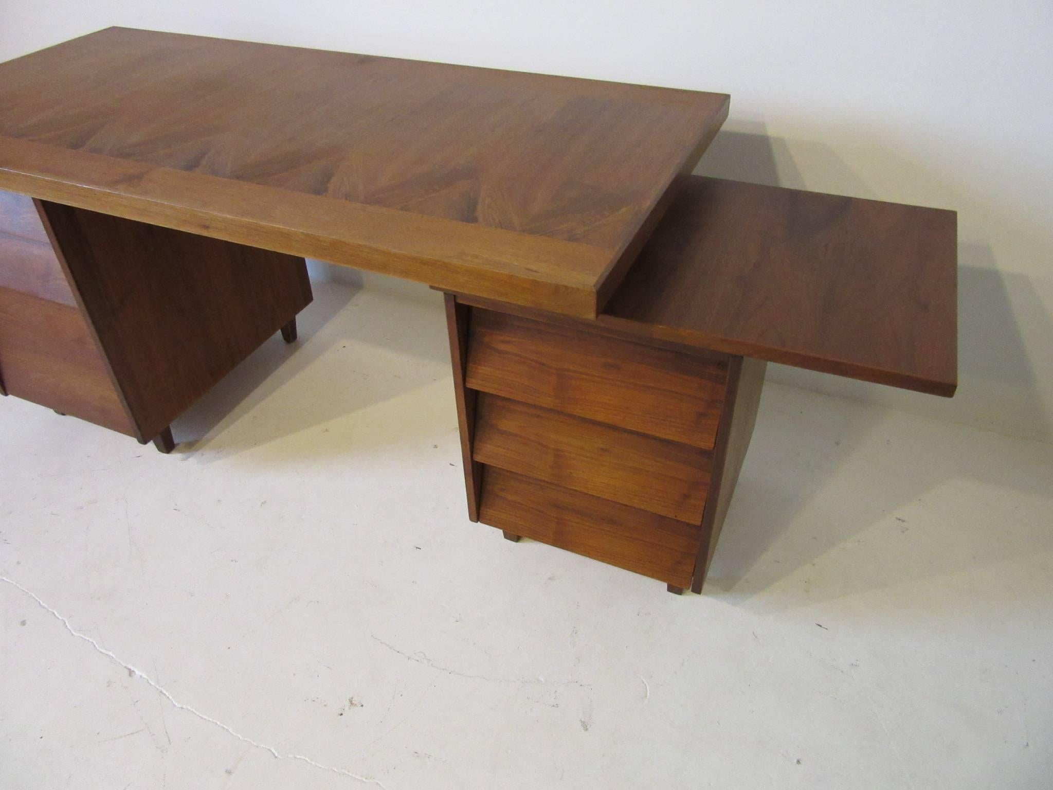 Unknown Black Walnut Desk in the Style of George Nakashima