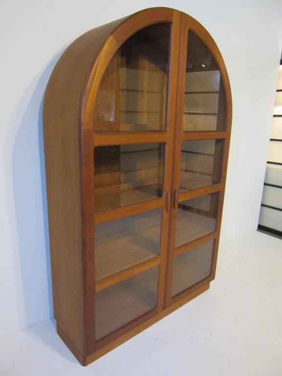 Arne Hovmand Olsen Danish Bookcase at 1stDibs round top bookcase