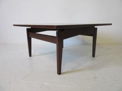 Jens Risom Danish Styled Walnut Coffee Table