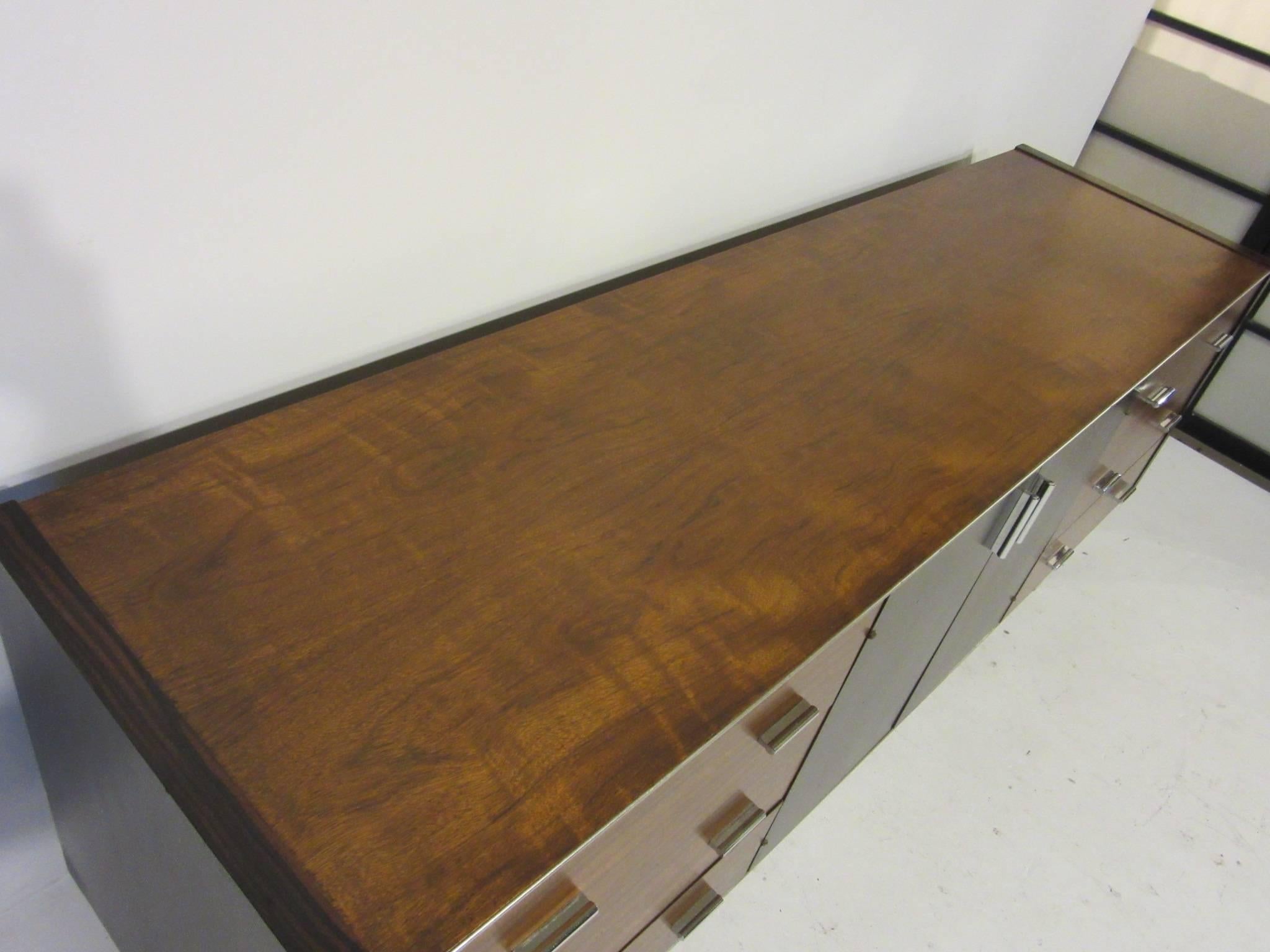 20th Century Rosewood and Lucite Dresser Chest